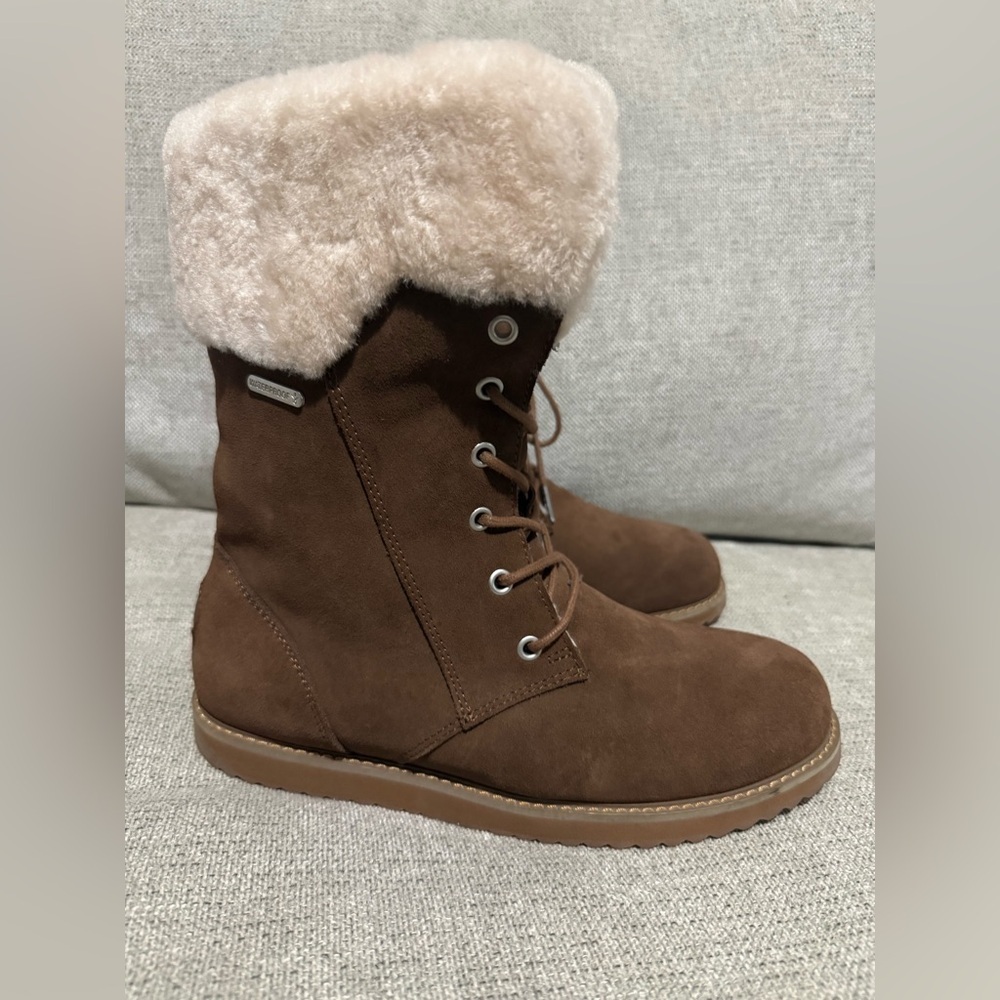 Emu Chestnut Fur-Lined Winter Boots